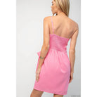 Rosie One Shoulder Wrap Mini Dress – Vibrant Barbie Pink Cocktail Style - Bella Blossom Boutique