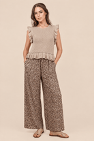 Ruffled Sweater Knit Top - Bella Blossom Boutique