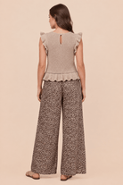 Ruffled Sweater Knit Top - Bella Blossom Boutique
