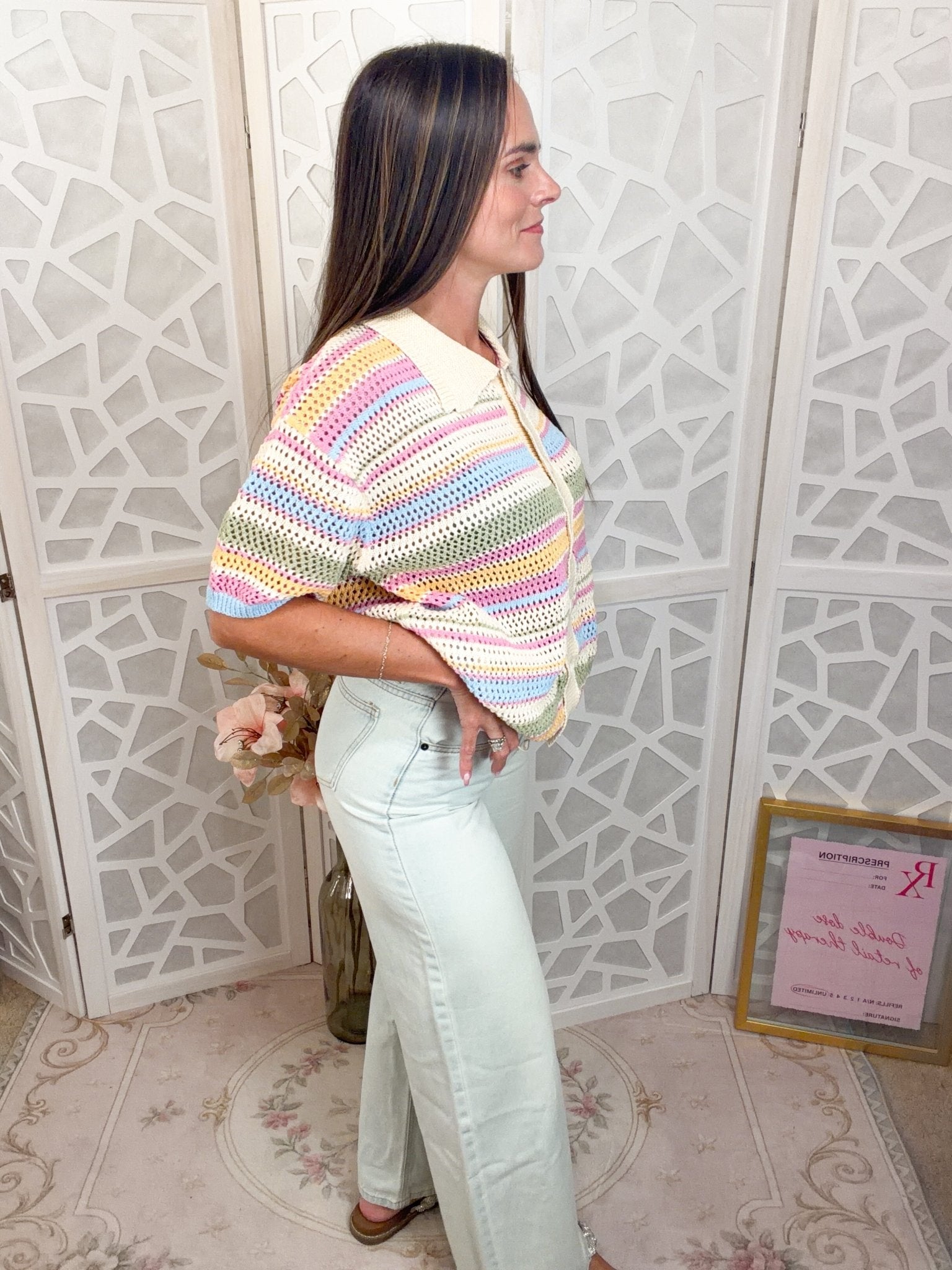 Salt Wash Stretch Wide Leg Denim Pants - Bella Blossom Boutique
