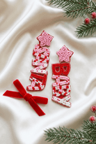 Santa Baby Beaded Statement Earrings | Festive Christmas Holiday Jewelry - Bella Blossom Boutique