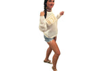 Seaside Breeze Open - Knit Beach Sweater – Lightweight Summer Layer - Bella Blossom Boutique