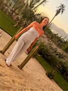 Serene Strapless Tube Top & High - Waist Two - Piece Set - Bella Blossom Boutique