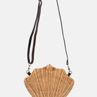 Shelie Shell Rattan Crossbody Bag – Chic Tortoise Handle Wicker Purse - Bella Blossom Boutique