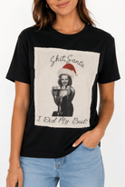 "Shit Santa, I Did My Best" Funny Vintage Christmas Tee - Bella Blossom Boutique