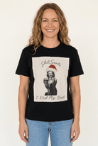 "Shit Santa, I Did My Best" Funny Vintage Christmas Tee - Bella Blossom Boutique