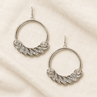 Silver Rhinestone Curb Chain Earrings - Bella Blossom Boutique