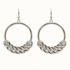 Silver Rhinestone Curb Chain Earrings - Bella Blossom Boutique