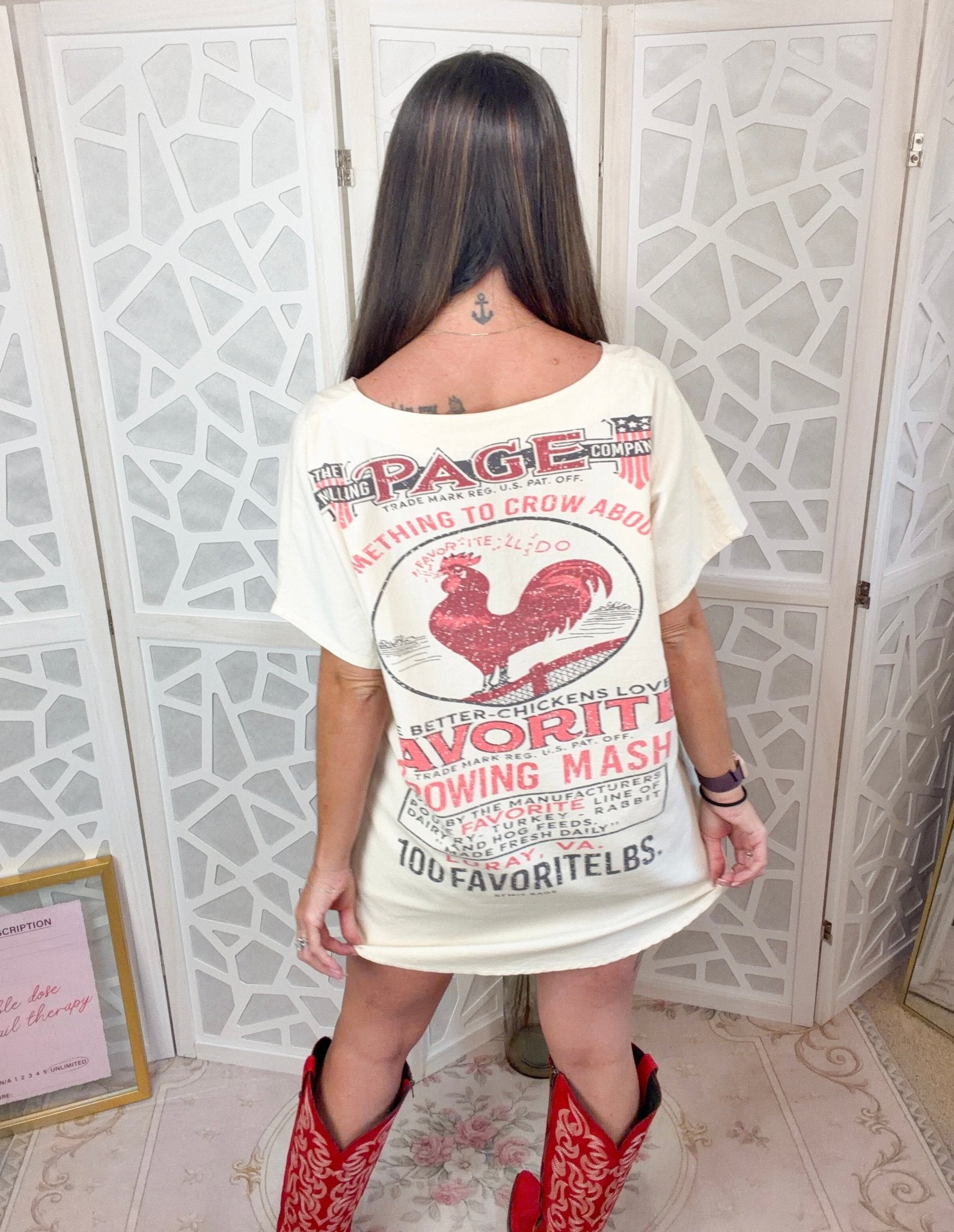 "Something To Crow About" Vintage Rooster Top – Made in USA - Bella Blossom Boutique