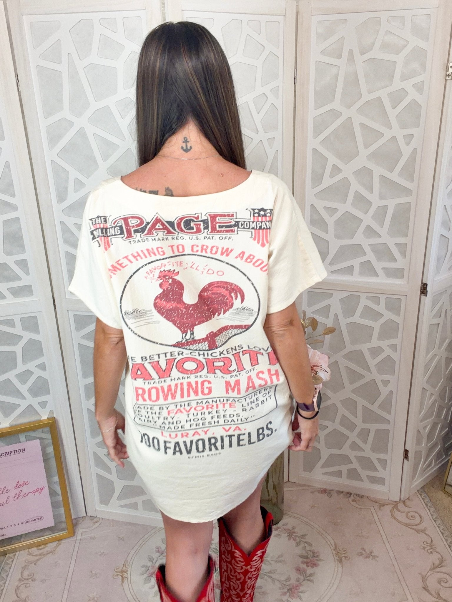 "Something To Crow About" Vintage Rooster Top – Made in USA - Bella Blossom Boutique