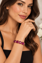 Square Rhinestone Bracelet - Bella Blossom Boutique