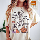 Stay Spooky Dancing Skeleton T-Shirt or Crew Sweatshirt - Bella Blossom Boutique