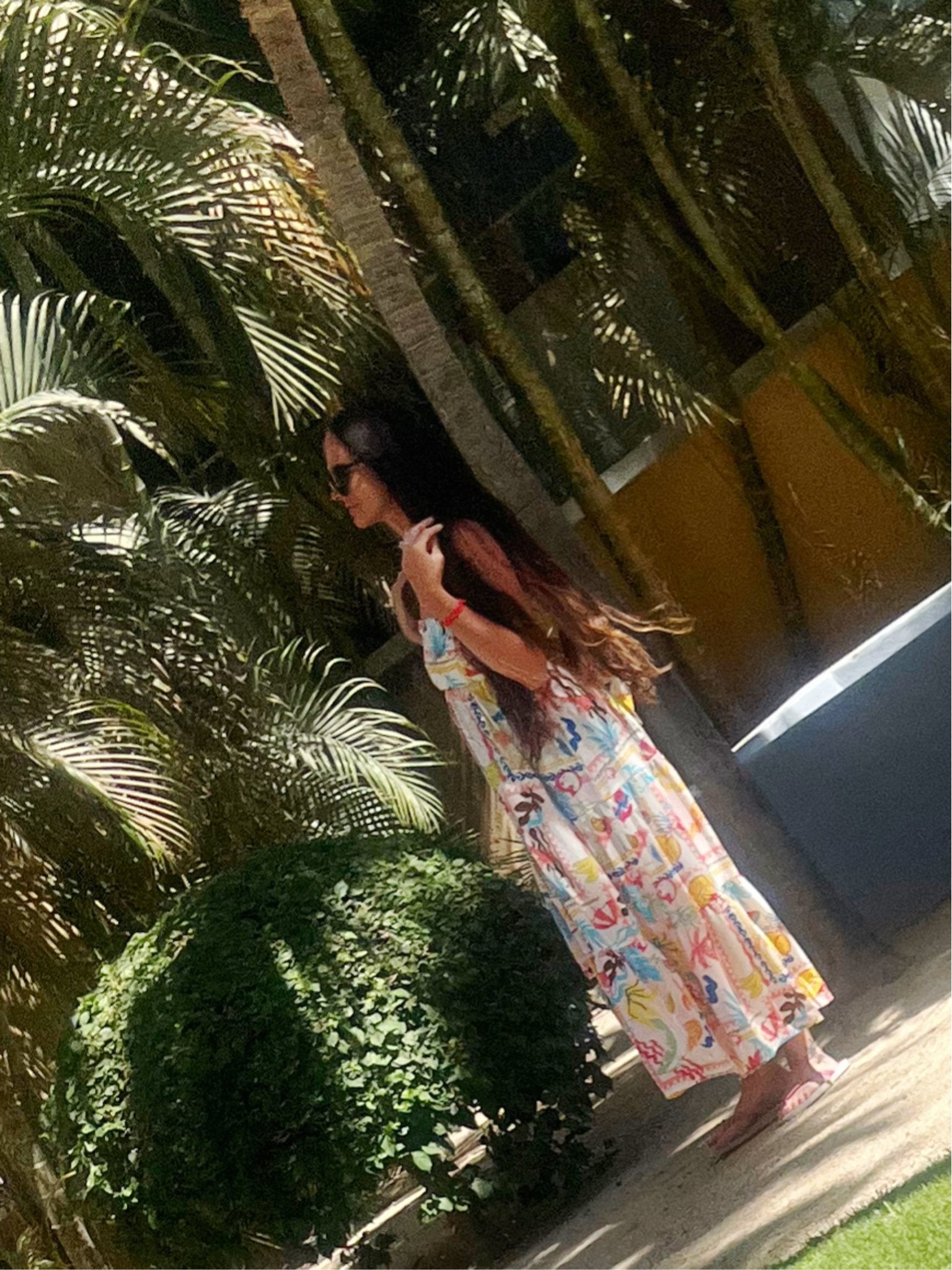 Sunkissed Tropical Fruit Strapless Maxi Dress - Bella Blossom Boutique