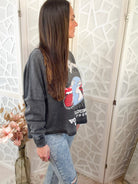 The Rolling Stones Voodoo Lounge World Tour Oversized Pullover - Bella Blossom Boutique