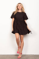 The Sculpt & Cinch Diagonal Tunnel Mini Dress - Bella Blossom Boutique