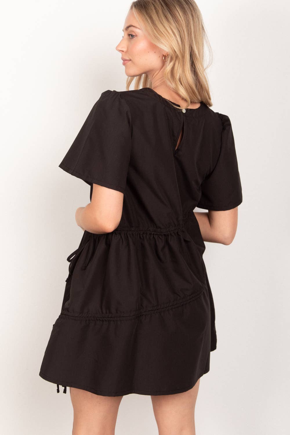 The Sculpt & Cinch Diagonal Tunnel Mini Dress - Bella Blossom Boutique