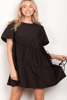 The Sculpt & Cinch Diagonal Tunnel Mini Dress - Bella Blossom Boutique