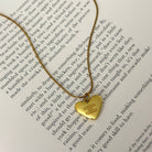 The Vintage Designer Heart | Repurposed Luxury Pendant Necklace - Bella Blossom Boutique