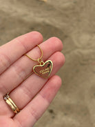 The Vintage Designer Heart | Repurposed Luxury Pendant Necklace - Bella Blossom Boutique