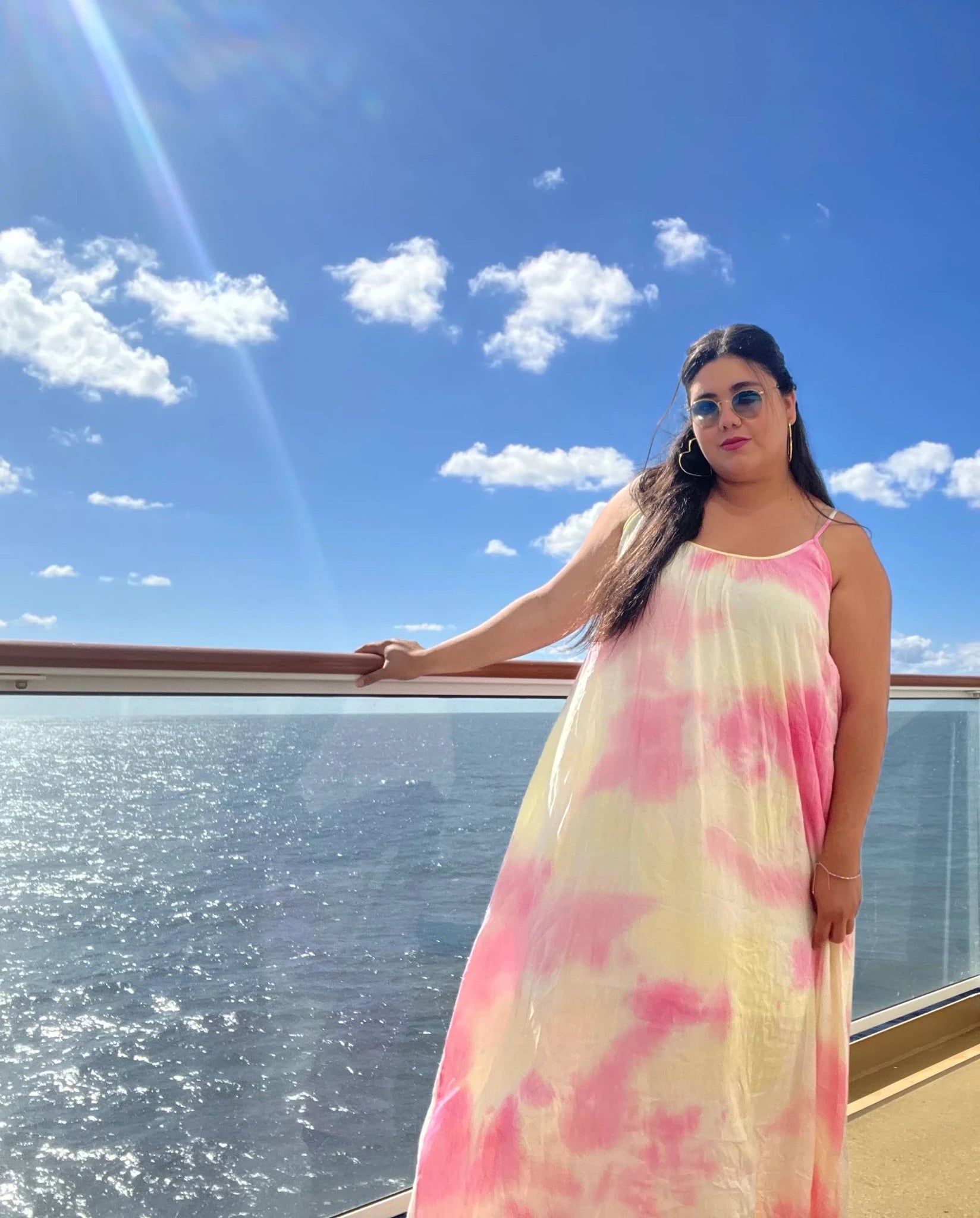 Vibrant Boho Tie - Dye Strappy Maxi Dress - Plus Size Comfort - Bella Blossom Boutique