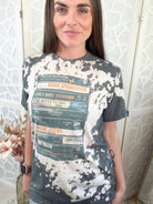 Vintage 80s Rock Cassette Tape Stack Graphic Tee - Bella Blossom Boutique