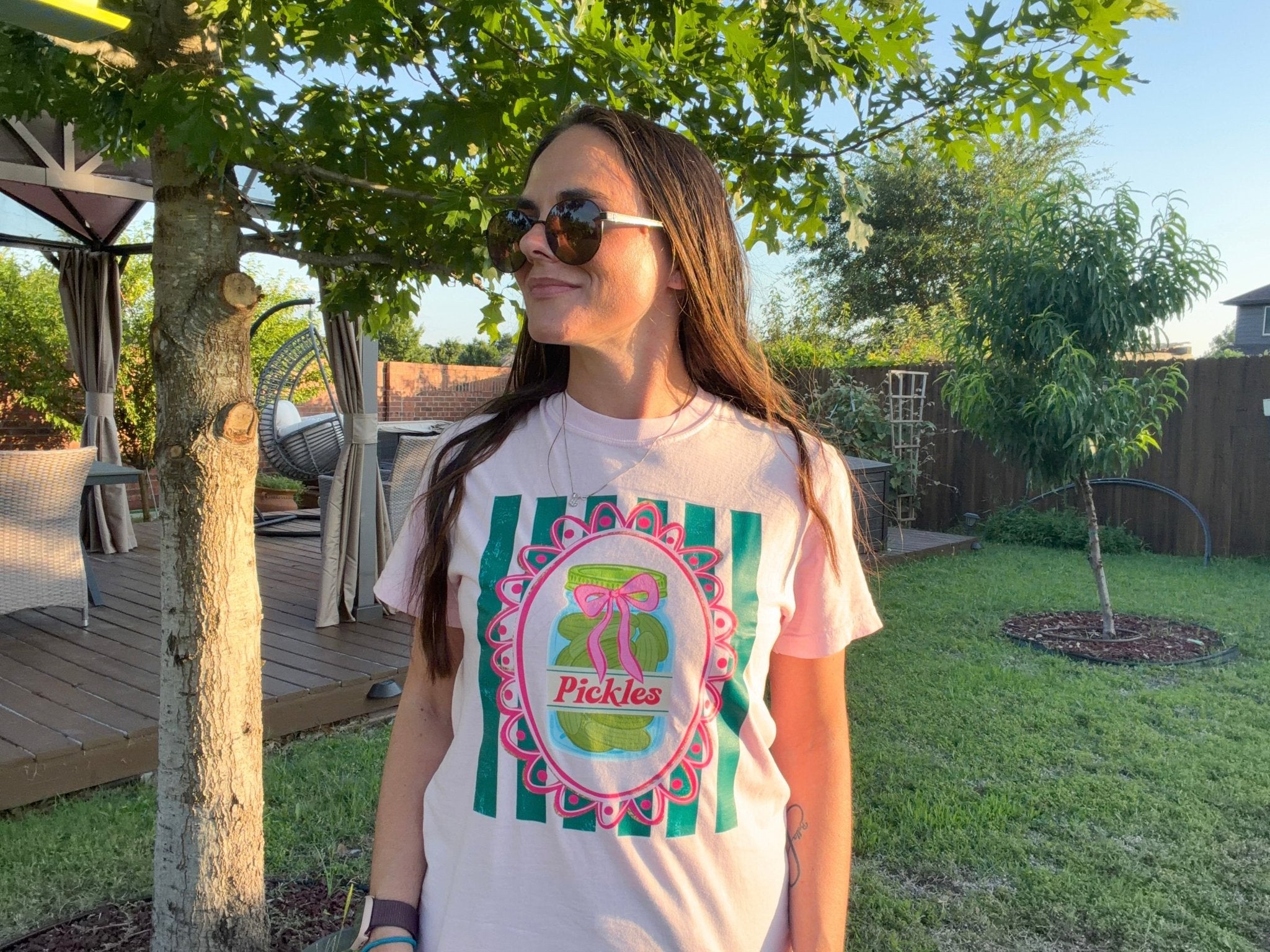 Vintage Coquette Pickle Jar Graphic Tee – Comfort Colors Blossom Pink - Bella Blossom Boutique