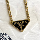 Vintage Designer Repurposed Black Pendant Necklace - Bella Blossom Boutique