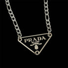 Vintage Designer Repurposed Silver Pendant Necklace - Bella Blossom Boutique