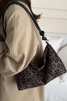 Vintage Leopard Faux Suede Shoulder Bag – Chic Animal Print Hobo Bag - Bella Blossom Boutique