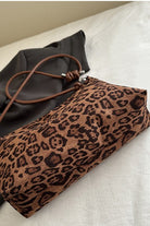 Vintage Leopard Faux Suede Shoulder Bag – Chic Animal Print Hobo Bag - Bella Blossom Boutique
