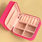 Wanderlust Travel Jewelry Box: Tangle - Free Velvet Organizer - Bella Blossom Boutique