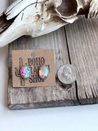 Western Bling Glass Stone Stud Earrings - Bella Blossom Boutique