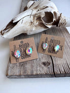 Western Bling Glass Stone Stud Earrings - Bella Blossom Boutique