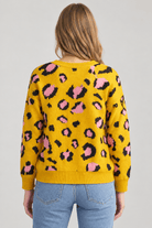 Wild Sophistication: Bold Leopard Print Soft Knit Sweater - Bella Blossom Boutique