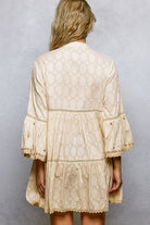 Wildflower Boho Embroidered V - Neck Tassel Mini Dress - Bella Blossom Boutique
