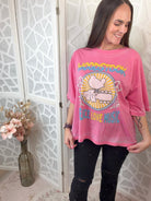 Woodstock Vintage Oversized Graphic Tee – Retro Peace & Music T-Shirt - Bella Blossom Boutique