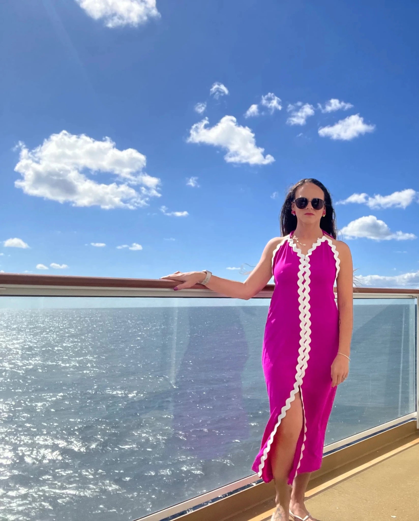 Ziggy French Scalloped Maxi Dress | Ultra - Soft Resort Wear - Bella Blossom Boutique